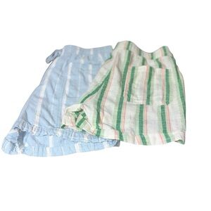 Women’s Large Shorts Old Navy NWT Gloria Vanderbilt Striped Pockets Set Of 2